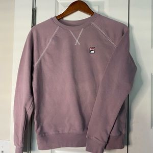 FILA Sweater Roundneck - Lavender with Logo - Size:Small- Like New 🛍🛍👛